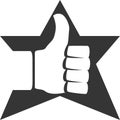 Thumbs Up Positive Star Approve Object