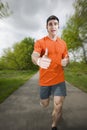 Thumbs up for running
