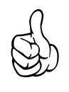 Thumbs up sign Royalty Free Stock Photo