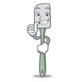 Thumbs up silicone spatula kitchen utensils character cartoon Royalty Free Stock Photo