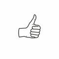 Thumbs Up Symbol Thumbs Up Icon Thumbs Up Line Drawing Royalty Free Stock Photo