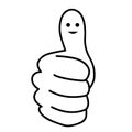 Thumbs up vector illustration by crafteroks