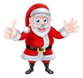 Thumbs Up Waving Cartoon Santa