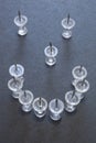 Thumbtack Smiley Face Royalty Free Stock Photo