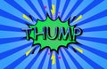 THUMP Comic Speech 3d Text Style Effect high resolution