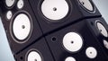 Thumping Bass Speakers Royalty Free Stock Photo