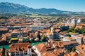 Thun cityscape with Alps mountain and lake in Switzerland Royalty Free Stock Photo