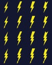 Thunder and bolt lighting flash icons Royalty Free Stock Photo