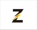 Thunder Bolt Z Letter Logo Icon.