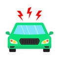 Thunder with carm Automated Isolated Vector icon that can be easily modified or edited