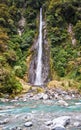 Thunder creek fall in tropical forest Royalty Free Stock Photo