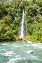 Thunder Creek Falls, New Zealand Royalty Free Stock Photo