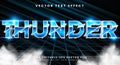 Thunder editable text effect Template Royalty Free Stock Photo