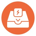 Thunder, Email   Isolated Vector icon which can easily modify or edit Royalty Free Stock Photo
