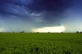 Thunder in the field Royalty Free Stock Photo