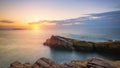 Thunder Hole Sunrise in Acadia National Park Royalty Free Stock Photo