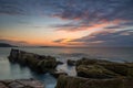 Thunder Hole Sunrise in Maine Royalty Free Stock Photo