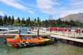 Thunder jet boat at jetty Lake Wakatipu Queenstown