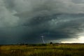 Thunder and lightning storm over the Everglades swamp in Big Cypress, Florida, USA Royalty Free Stock Photo