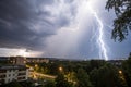 Thunder and Lightning Summer Storm Royalty Free Stock Photo