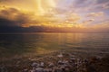 The thunder-storm on the Dead Sea