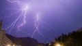 Thunder storm in Hong Kong Royalty Free Stock Photo
