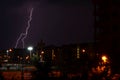 Thunder storm lighting Royalty Free Stock Photo