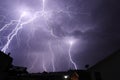 Thunder storm lightning weather cloud