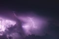 Thunder storms in raining time Royalty Free Stock Photo