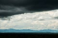 thunder strom sky Rain clouds.