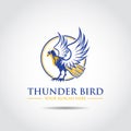 Thunderbird Logo Template. Vector Illustrator Eps.10