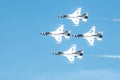 Thunderbirds in action. Royalty Free Stock Photo