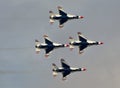 Thunderbirds F-16 Fighting Falcon/Viper Royalty Free Stock Photo