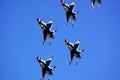 Thunderbirds in formation Royalty Free Stock Photo