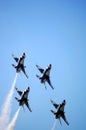 Thunderbirds in formation Royalty Free Stock Photo