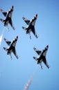 Thunderbirds in formation Royalty Free Stock Photo