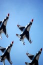 Thunderbirds in formation Royalty Free Stock Photo