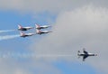 Thunderbirds Show at the US Air Force Graduation Royalty Free Stock Photo