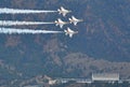 Thunderbirds Show at the US Air Force Graduation Royalty Free Stock Photo