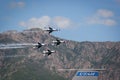 United States Air Force Thunderbirds Aerial Team Giving Flight Demonstration