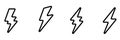 Thunderbolt Energy Flash Iconic Vector Logo