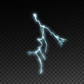 Thunderbolt or lightning visual effect for design