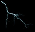 Thunderbolt. Realistic lightning. Electricity thunder light storm flash thunderstorm in cloud.