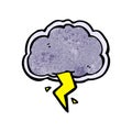 thundercloud cartoon symbol Royalty Free Stock Photo