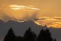 Thundercloud obscured the sun