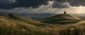 Thundercloud over the fields