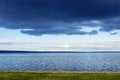 Thundercloud over lake