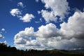 Thunderclouds in the Altai mountains Royalty Free Stock Photo