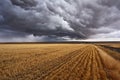 Thunderclouds. Montana, the USA Royalty Free Stock Photo
