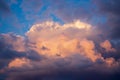thunderclouds in the sky before heavy rain Royalty Free Stock Photo